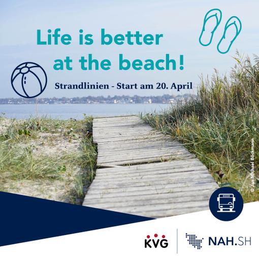 Start der Strandlinien am 20. April