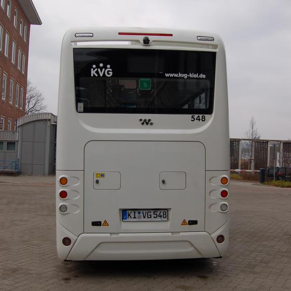 Heckansicht Wisdom Motor Sigma 7