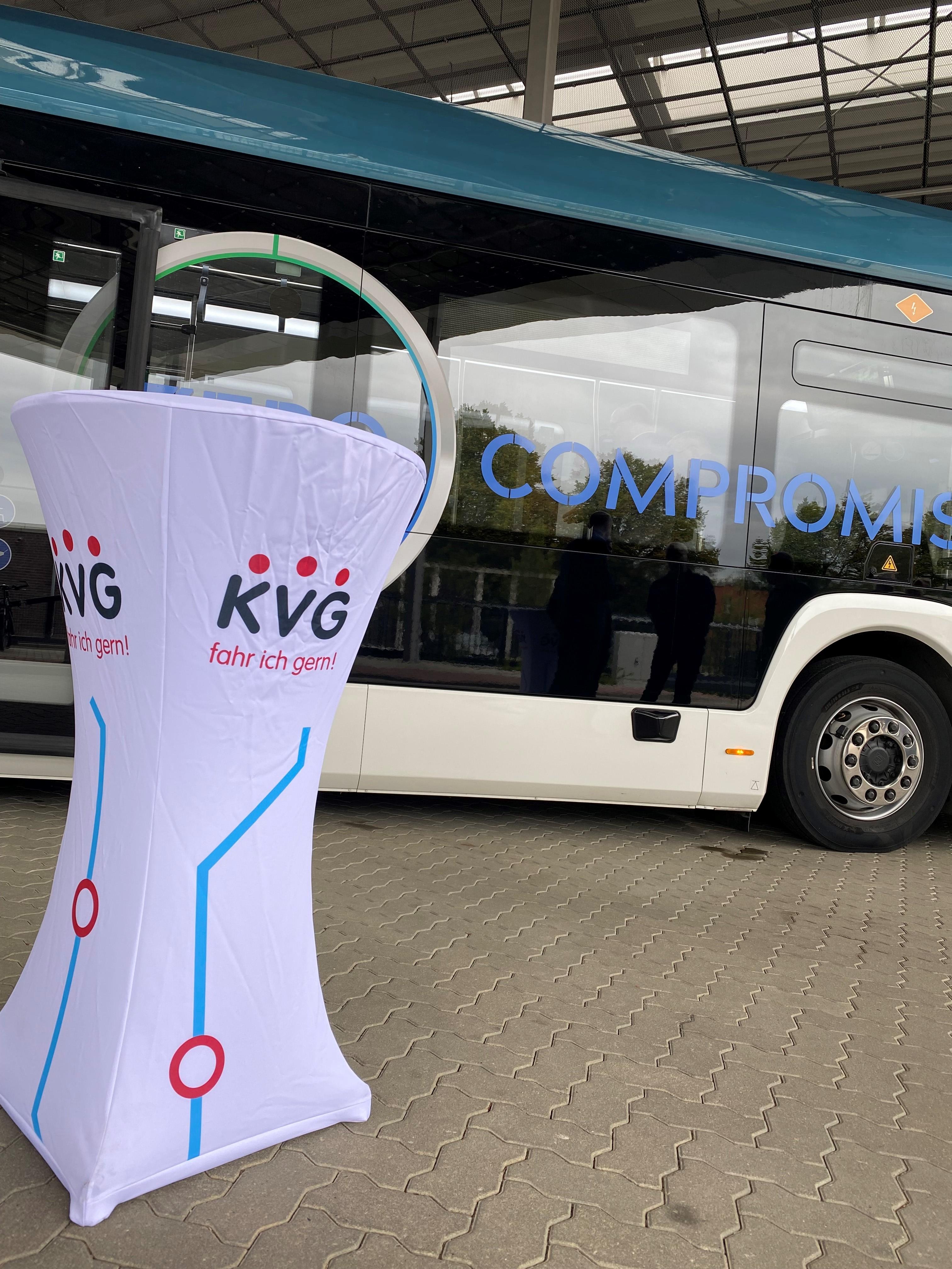 Ein Demobus der gleichen Baureihe wie die KVG sie bekommt